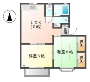 レジデンス明和B【1階】の間取り