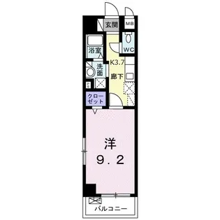 プロムナード牧志【3階】の間取り