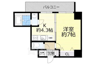 ソルレヴェンテ梅田【10階】の間取り
