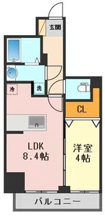 AugustaResidence新小岩【5階】の間取り