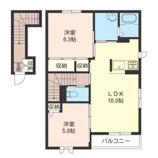 グランフォンテーヌ2番館【2階】の間取り