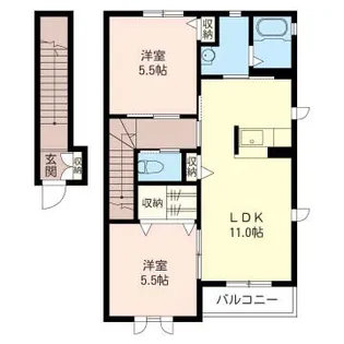 アルフォートA【2階】の間取り