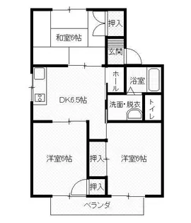 セジュールすずらん【2階】の間取り