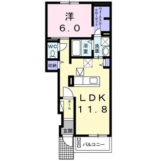 アルト ステラ A【1階】の間取り