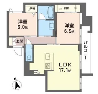 クレスティーク【2階】の間取り
