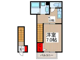 セジュール喜多町【2階】の間取り