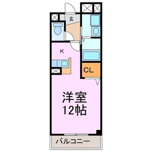 サンリッツ高宮C【1階】の間取り