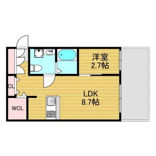 コスモクレスト柴島【1階】の間取り