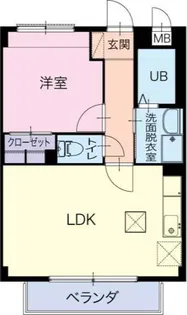 シャンドールカモノII【1階】の間取り