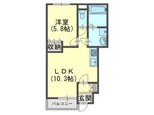 アメニティハウス【1階】の間取り