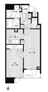 HF白金高輪レジデンス【4階】の間取り