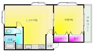 坂根第2ハイツ【2階】の間取り