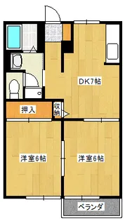 サリーナス【2階】の間取り