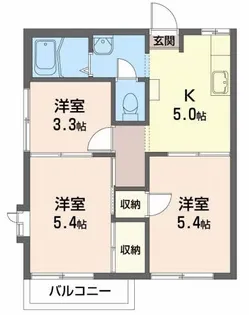 マロンセブンB【2階】の間取り