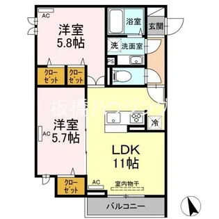 セジュール西台7【3階】の間取り
