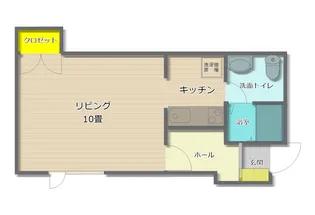 コーポTOTOROIII【2階】の間取り