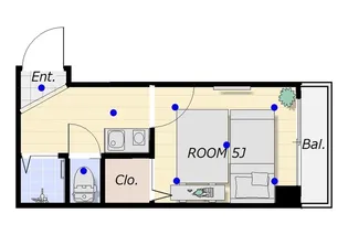 神崎プラザ【4階】の間取り