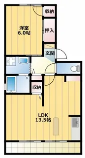 ルミエール薗ケ谷【1階】の間取り