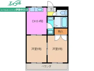 シャトー ドゥ ブリヤン【2階】の間取り