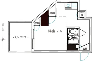 クレッセントI-1【3階】の間取り