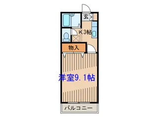 G・Sハイツ山の手【1階】の間取り