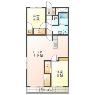 プロミネント四日市【3階】の間取り