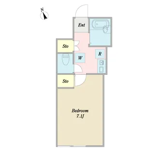 アイコート一橋学園【1階】の間取り
