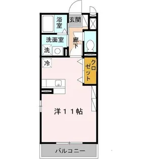 ヴィルヌーヴ【1階】の間取り