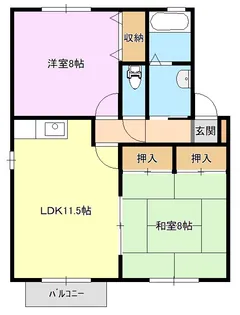 クレーセルS.T【2階】の間取り