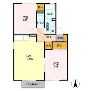 埼玉県さいたま市北区吉野町1【アパート】の間取り