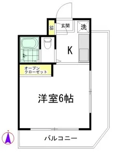 ドミールタカラ【4階】の間取り