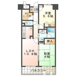 ステイツ四日市【6階】の間取り
