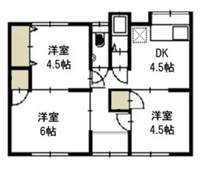岡山県岡山市南区千鳥町【一戸建】の間取り