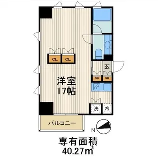 東京都中央区銀座1【マンション】の間取り