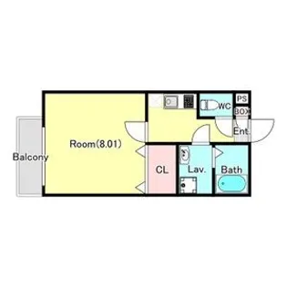 ジーメゾン七里【3階】の間取り