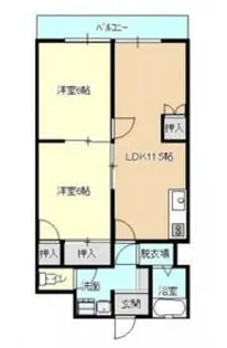 新潟県長岡市今井2【マンション】の間取り