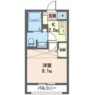 ドミール・シャルマン II番館【1階】の間取り