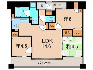 ディアステージ伊丹宮ノ前【11階】の間取り