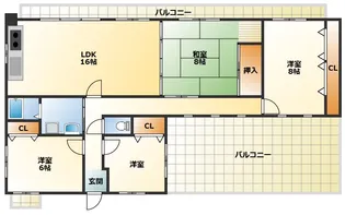 ラ・フォーレ【5階】の間取り