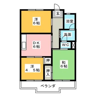タートルヒルズ黒沢台【1階】の間取り