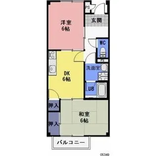 グランメール小瀬【1階】の間取り