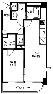 セザン新町【1階】の間取り