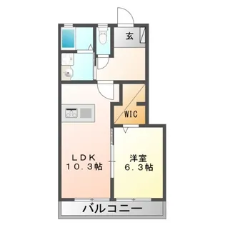 アルソーレA【1階】の間取り