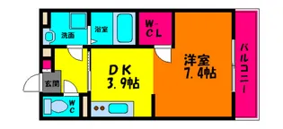 シャルムコート【1階】の間取り