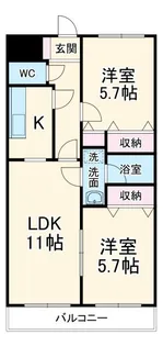 アビテ東川口【4階】の間取り