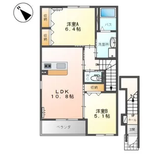 栃木県鹿沼市緑町2【アパート】の間取り