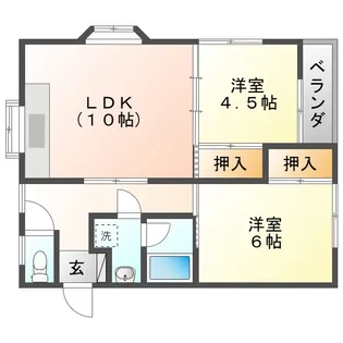 コーポラス大野【3階】の間取り