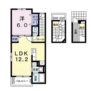 Jun(ジュン)【3階】の間取り