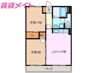 AAB SUZUKA【3階】の間取り