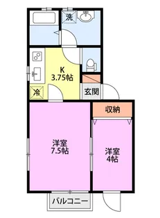 フィオーレ寺町【1階】の間取り